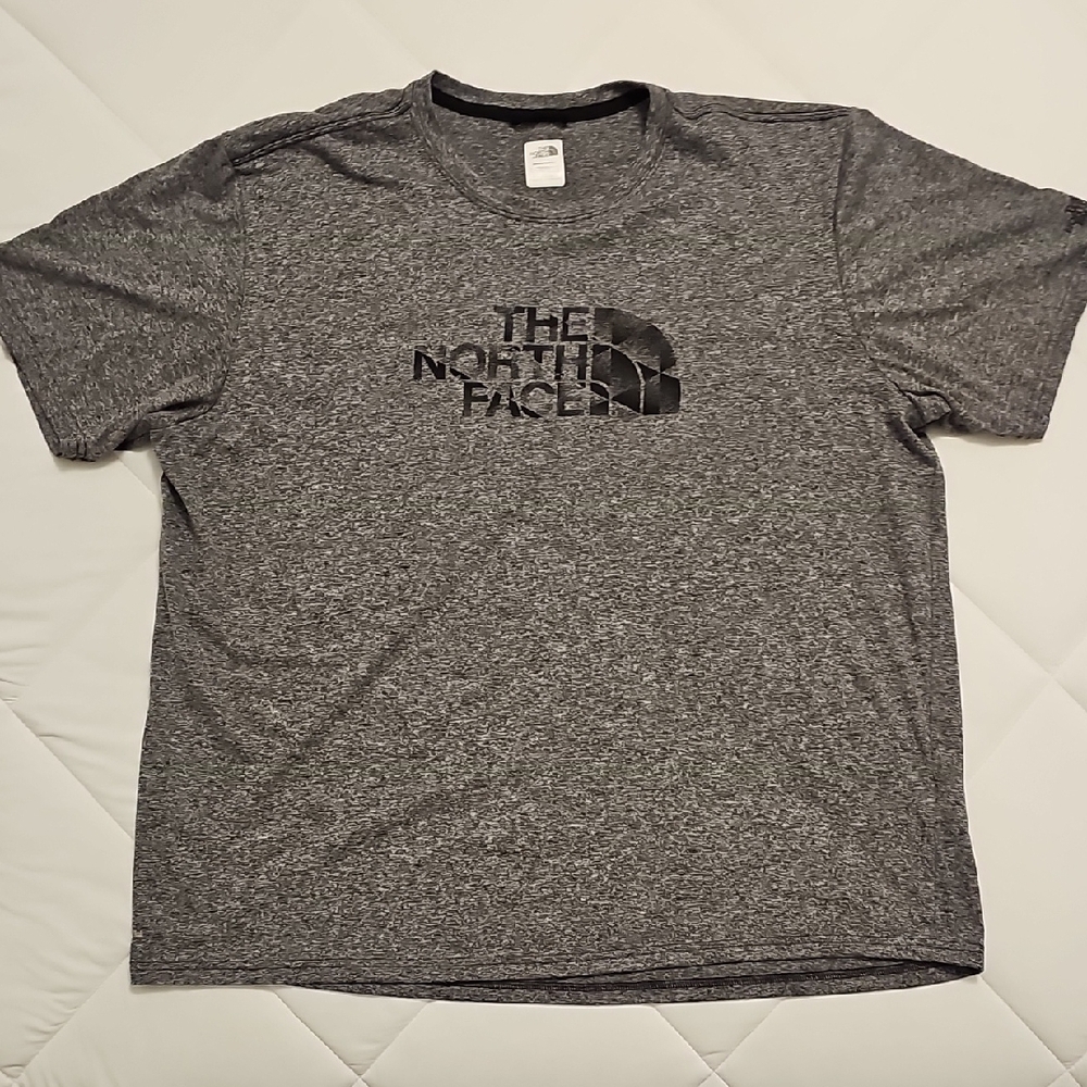The North Face Gray Short Sleeve Tee with Iconic Logo
